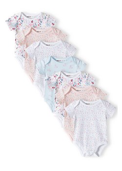 Body bawełniane dla niemowlaka z krótkim rękawem 7-pak ze sklepu 5.10.15 w kategorii Body niemowlęce - zdjęcie 169692516
