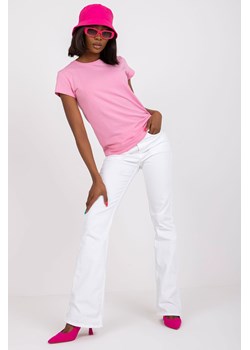 Różowy t-shirt Peachy ze sklepu 5.10.15 w kategorii Bluzki damskie - zdjęcie 169692645