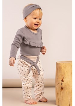 Spodnie bawełniane dziewczęce Sara ze sklepu 5.10.15 w kategorii Spodnie i półśpiochy - zdjęcie 169692668