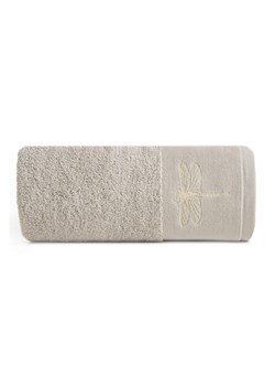 Beżowy ręcznik 50x90 cm z haftowaną ważką ze sklepu 5.10.15 w kategorii Ręczniki - zdjęcie 169692746