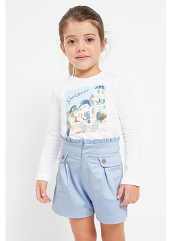 Krótkie spodenki dla dziewczynki Mayoral - niebieskie ze sklepu 5.10.15 w kategorii Spodenki dziewczęce - zdjęcie 169692768