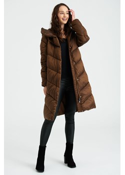 Brązowa pikowana kurtka damska zimowa ze sklepu 5.10.15 w kategorii Kurtki damskie - zdjęcie 169692829