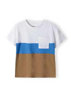 T-shirt bawełniany chłopięcy w paski ze sklepu 5.10.15 w kategorii T-shirty chłopięce - zdjęcie 169692995