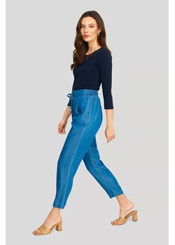 Jeansowe luźne spodnie damskie - niebieskie ze sklepu 5.10.15 w kategorii Jeansy damskie - zdjęcie 169693125