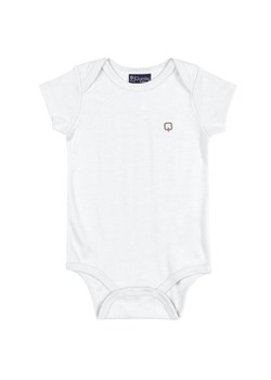 Gładkie bawełniane body niemowlęce z krótkim rękawem ze sklepu 5.10.15 w kategorii Body niemowlęce - zdjęcie 169693259