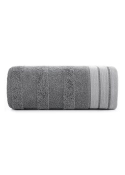 Szary ręcznik z ozdobnymi pasami 70x140 cm ze sklepu 5.10.15 w kategorii Ręczniki - zdjęcie 169693345