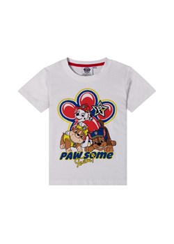 Biały t-shirt dla chłopca bawełniany Psi Patrol ze sklepu 5.10.15 w kategorii T-shirty chłopięce - zdjęcie 169693386
