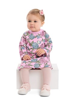 Sukienka dla niemowlaka z długim rękawem w kwiaty ze sklepu 5.10.15 w kategorii Sukienki niemowlęce - zdjęcie 169693425