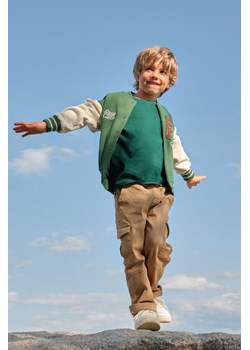 Spodnie bojówki dla dziecka - beżowe - unisex - Limited Edition ze sklepu 5.10.15 w kategorii Spodnie chłopięce - zdjęcie 169693465