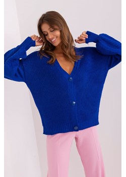 Damski sweter rozpinany z wełną o kroju oversize ze sklepu 5.10.15 w kategorii Swetry damskie - zdjęcie 169693527
