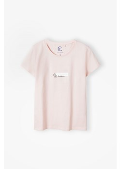Bawełniany t-shirt damski różowy z napisem - Kochana Babcia ze sklepu 5.10.15 w kategorii Bluzki damskie - zdjęcie 169693537