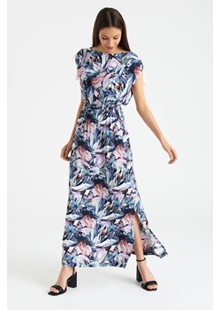 Długa sukienka damska z motywem roślinnym ze sklepu 5.10.15 w kategorii Sukienki - zdjęcie 169693776