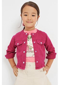 Kurtka jeansowa dla dziewczynki Mayoral - różowa ze sklepu 5.10.15 w kategorii Kurtki dziewczęce - zdjęcie 169694339