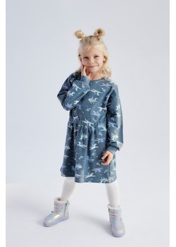 Sukienka dla dziewczynki w jednorożce - niebieska 5.10.15. ze sklepu 5.10.15 w kategorii Sukienki dziewczęce - zdjęcie 169694367