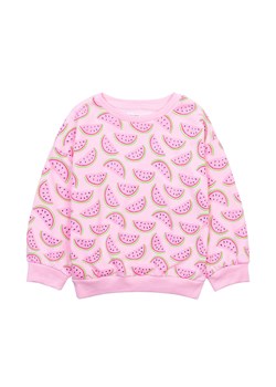 Różowa bluza niemowlęca nierozpinana z arbuzami ze sklepu 5.10.15 w kategorii Bluzy i swetry - zdjęcie 169694458