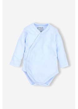 Body niemowlęce z bawełny organicznej - błękitne długi rękaw ze sklepu 5.10.15 w kategorii Body niemowlęce - zdjęcie 169694798