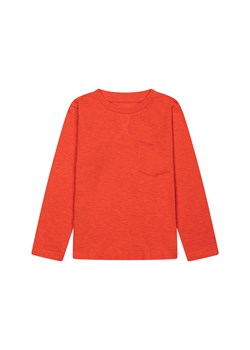 Czerwona bluzka niemowlęca bawełniana z długim rękawem ze sklepu 5.10.15 w kategorii Kaftaniki i bluzki - zdjęcie 169694957