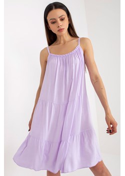 Jasnofioletowa sukienka letnia o luźnym kroju OCH BELLA ze sklepu 5.10.15 w kategorii Sukienki - zdjęcie 169694989