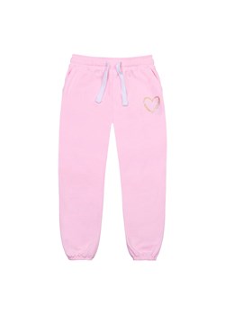Spodnie dresowe dla dziewczynki - różowe ze sklepu 5.10.15 w kategorii Spodnie dziewczęce - zdjęcie 169695075