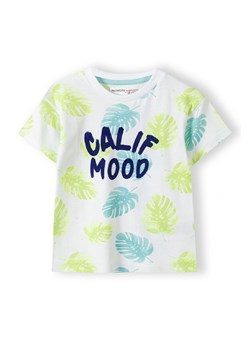 T-shirt biały bawełniany dla niemowlaka- Calif mood ze sklepu 5.10.15 w kategorii Koszulki niemowlęce - zdjęcie 169695339