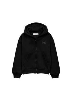 Bluza rozpinana dla niemowlaka z kapturem czarna ze sklepu 5.10.15 w kategorii Bluzy i swetry - zdjęcie 169695347