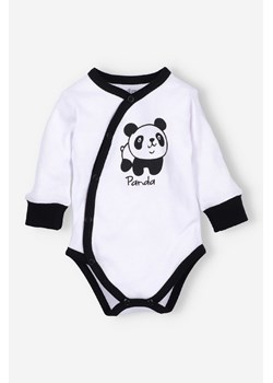Body niemowlęce z bawełny organicznej dla chłopca - panda ze sklepu 5.10.15 w kategorii Body niemowlęce - zdjęcie 169695356