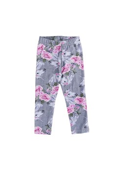 Legginsy dziewczęce drukowane szare w jednorożce ze sklepu 5.10.15 w kategorii Spodnie dziewczęce - zdjęcie 169695377