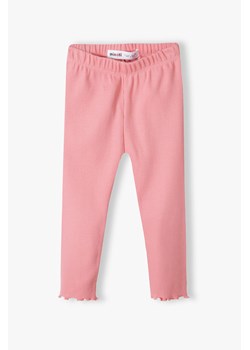 Różowe legginsy dla niemowlaka prążkowane ze sklepu 5.10.15 w kategorii Legginsy niemowlęce - zdjęcie 169695497