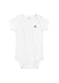Gładkie bawełniane body dla niemowlaka - białe ze sklepu 5.10.15 w kategorii Body niemowlęce - zdjęcie 169695609