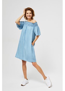 Sukienka damska na lato w stylu boho - niebieska z Lyocellu ze sklepu 5.10.15 w kategorii Sukienki - zdjęcie 169695707