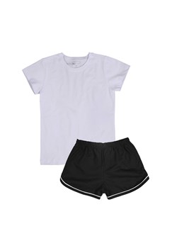 Dziewczęcy strój sportowy T-shirt i spodenki czarny ze sklepu 5.10.15 w kategorii Komplety dziewczęce - zdjęcie 169695815
