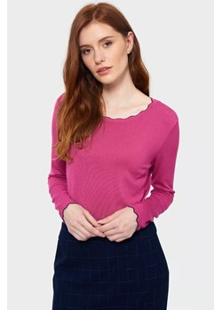 Sweter o dopasowanym kroju- różowy ze sklepu 5.10.15 w kategorii Swetry damskie - zdjęcie 169695899