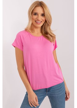 Różowa bluzka z wiskozy Lucienne BASIC FEEL GOOD ze sklepu 5.10.15 w kategorii Bluzki damskie - zdjęcie 169695948