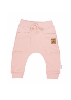 Spodnie dresowe typu baggy pudrowy róż- Rainbow ze sklepu 5.10.15 w kategorii Spodnie i półśpiochy - zdjęcie 169696055
