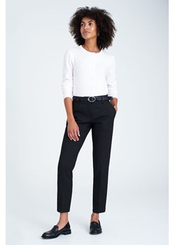 Czarne klasyczne spodnie damskie w kropki ze sklepu 5.10.15 w kategorii Spodnie damskie - zdjęcie 169696119