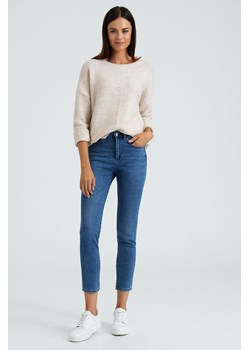 Sweter damski nierozpinany w kolorze ecru - Greenpoint ze sklepu 5.10.15 w kategorii Swetry damskie - zdjęcie 169696319