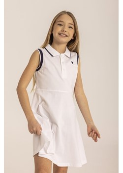 Biała sukienka dziewczęca polo ze sklepu 5.10.15 w kategorii Sukienki dziewczęce - zdjęcie 169696596