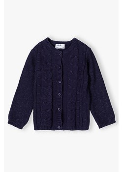 Rozpinany sweter niemowlęcy - granatowy ze sklepu 5.10.15 w kategorii Bluzy i swetry - zdjęcie 169696688