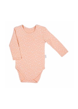 Body z długim rękawem w kolorze pudrowego różu ze sklepu 5.10.15 w kategorii Body niemowlęce - zdjęcie 169696729
