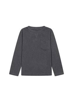 Grafitowa bluzka chłopięca bawełniana z długim rękawem ze sklepu 5.10.15 w kategorii T-shirty chłopięce - zdjęcie 169696735
