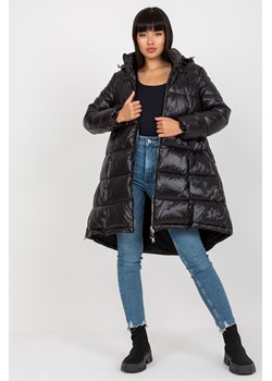 Czarna długa kurtka zimowa z kapturem ze sklepu 5.10.15 w kategorii Kurtki damskie - zdjęcie 169696755