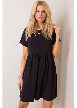 Sukienka z krótkim rękawem - czarna ze sklepu 5.10.15 w kategorii Sukienki - zdjęcie 169696809