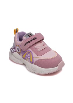 Różowe buty sportowe dziewczęce na rzepy ze sklepu 5.10.15 w kategorii Buty sportowe dziecięce - zdjęcie 169696937