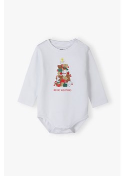 Bawełniane body niemowlęce z motywem świątecznym ze sklepu 5.10.15 w kategorii Body niemowlęce - zdjęcie 169696975