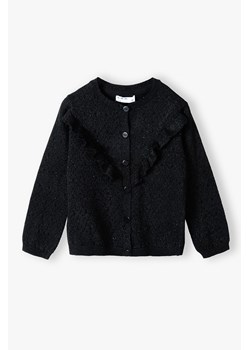 Czarny elegancki sweter dla dziewczynki zapinany na guziki ze sklepu 5.10.15 w kategorii Swetry dziewczęce - zdjęcie 169697067