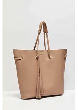 Torebka damska typu worek beżowa ze sklepu 5.10.15 w kategorii Torby Shopper bag - zdjęcie 169697167