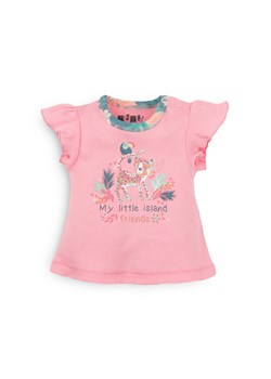 T-shirt niemowlęcy z bawełny organicznej dla dziewczynki ze sklepu 5.10.15 w kategorii Koszulki niemowlęce - zdjęcie 169697296