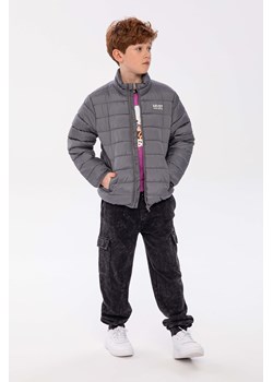 Wiosenna kurtka przejściowa chłopięca ze stójką - szara ze sklepu 5.10.15 w kategorii Kurtki chłopięce - zdjęcie 169697718