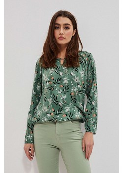 Koszula damska w kawiaty - zielona ze sklepu 5.10.15 w kategorii Bluzki damskie - zdjęcie 169697727