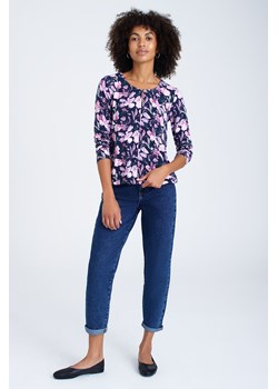 Bluzka damska w fioletowe kwiaty ze sklepu 5.10.15 w kategorii Bluzki damskie - zdjęcie 169697729